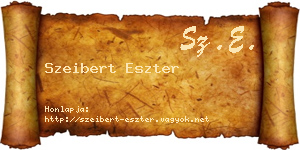 Szeibert Eszter névjegykártya